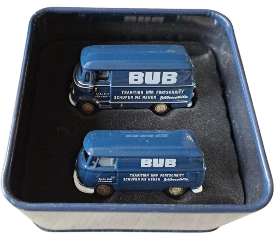 PREMIUM CLASSIXXS, Cofanetto 2003 BUBMobile - MERCEDES e VOLKSWAGEN Furgone, ... - Immagine 1 di 1