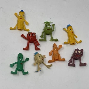 1970's Pencil Toppers • Munch Bunch (Lot of 8) • Fruit & Veggies Cereal Premiums - Picture 1 of 7