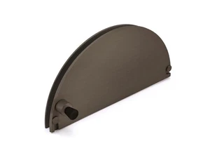 FHC HRT720DU Half-Round Ticket Window - 8" x 4" - Dark Bronze Anodized - Picture 1 of 3