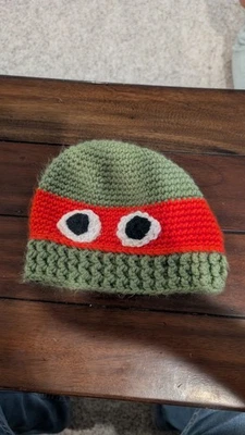 Gorro tejido a mano Raphael Teenage Mutant Ninja Turtles niños Foto 1 de 2