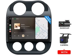 Radio de coche estéreo CarPlay 2+32 GB Jeep Compass Patriot 2010-2016 10,1" Android 13 - Imagen 1 de 20
