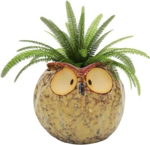 Owl Planter Ceramic Succulent Plant Pot Fun Animal Flower Container Decoration T - Picture 1 of 7