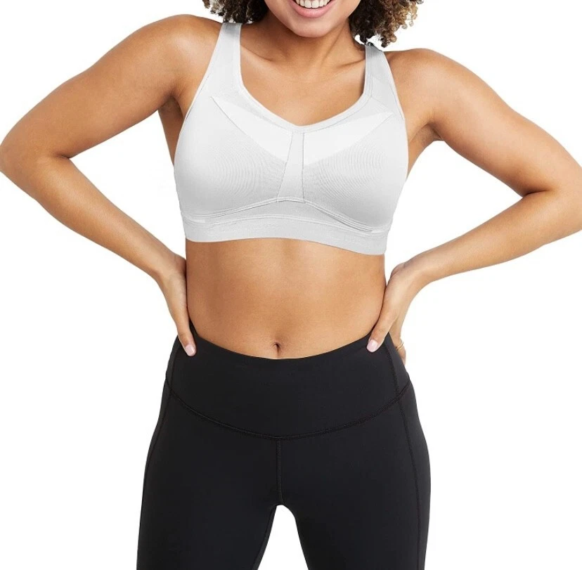 Sujetador deportivo Champion para mujer con espalda deportiva con aros, blanco absorbente de humedad, 34C Foto 1 de 1