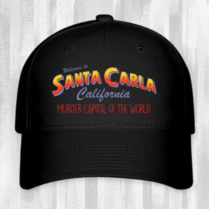 Santa Carla California The Lost Boys Black Hat Baseball Cap Size S/M & L/XL - Picture 1 of 3