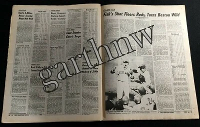 WORLD SERIES 1975 PICTORIAL REVIEW CINCINNATI REDS WIN vs BOSTON RED SOX RECAP - Image 1 of 2