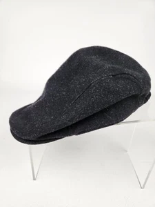 Stetson Mens Newsboy Cabbie Driving Hat Wool Blend Charcoal Gray Small / Medium - Picture 1 of 6