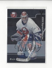 2001-02 BAP Signature Series #1 Rick DiPietro AUTOGRAPH Islanders