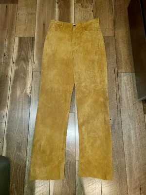 PANTALONES SUTTON STUDIO GAMUZA CUERO CINTURA ALTA TALLA 10 Foto 1 de 4