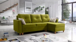 Ecksofa Eckcouch mit Bettfunktion TORSTEN Ottomane Farbe zur Auswahl IM SOFA - Bild 1 von 18