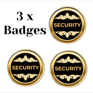 3 x Security (Committee) (BU11) Lapel Pin Badges - Picture 1 of 3