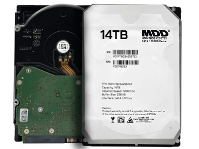 MDD 14TB 7200RPM SATA 6.0Gb/s 256MB Cache 7200RPM 3.5" Desktop Hard Drive - Image 1 of 4