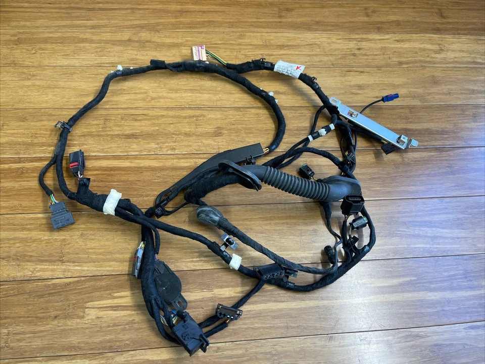 Porsche Macan 2015-2020 tapa maletero izquierdo arnés cable conjunto telar Foto 1 de 4