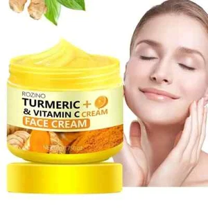 Turmeric Vitamin C Cream Face Firming Collagen Hyaluronic Anti-Wrinkle 1.75 oz - Picture 1 of 1