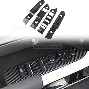 ABS Carbon Fiber Door Window Lift Button Cover For Land Rover Defender 2020-2024 - Bild 1 von 8