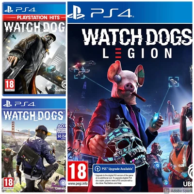 Watch Dogs PlayStation PS4 Games - Choose Your Game - Complete Collection - Image 1 of 4