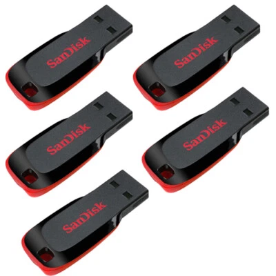 SanDisk Blade 128GB 64GB 32GB 16GB 8GB Cruzer CZ50 USB Flash Thumb Drive OTG Lot - Image 1 of 3