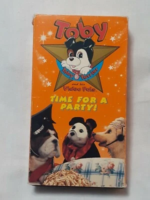 Toby Terrier And His Video Pals : Time For A Party (VHS 1993) TESTED WORKS OOP  - Image 1 of 4