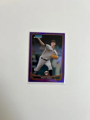 2012 Bowman Chrome - Matt Cain #195 - Image 1 of 2