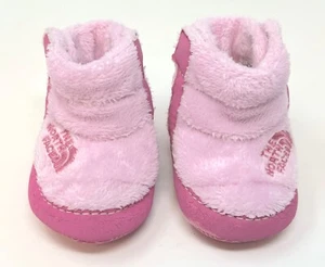 The North Face Heat Seaker Pink size 2 girls infant fleece booties baby girl - Picture 1 of 8