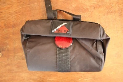 Bolso de Asiento Cannondale Vintage Negro EE. UU. 80 Años 70 Sillín Reflector Trasero Eroica Tour Foto 1 de 4