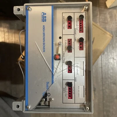 ABB SWITCHGEAR SOLID STATE POWER SHIELD TRIP UNIT 609906-T202 New Plastic Broke - Image 1 of 3