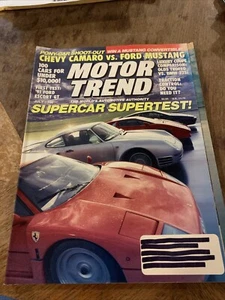 MOTOR TREND Magazine July 1990 / Supercar Supertest! cover, Camero vs. Mustang - Picture 1 of 3