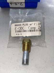 CAMP ZINC ANODE BRASS PLUG P/N E-OBC - Picture 1 of 2