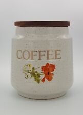 Rare And Discontinued Poppy Pattern Kernewek Pottery Cornwall Coffee Canister 