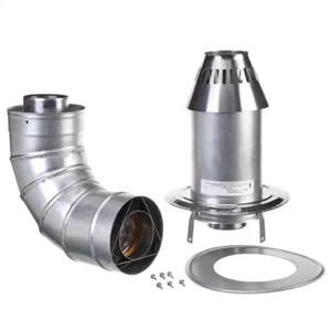 Termination Vent Tankless Water Heater Stainless Steel Low Profile 3 in. x 5 in - Picture 1 of 12