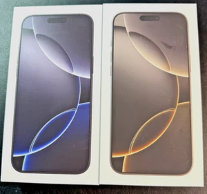 DEUX - Apple iPhone 16 Pro Max d'origine / Boîte vide seule / état proche du neuf - Photo 1 sur 7