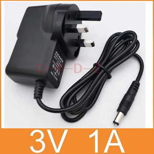 New 3V 1A Switching Power Supply adapter 100-240V AC DC 5.5mm x 2.1mm UK plug - Picture 1 of 3