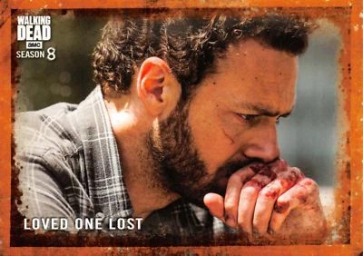 Walking Dead Season 8 Part 1 RUST PARALLEL BASE Card #34 / LOVED ONE LOST - Image 1 of 2