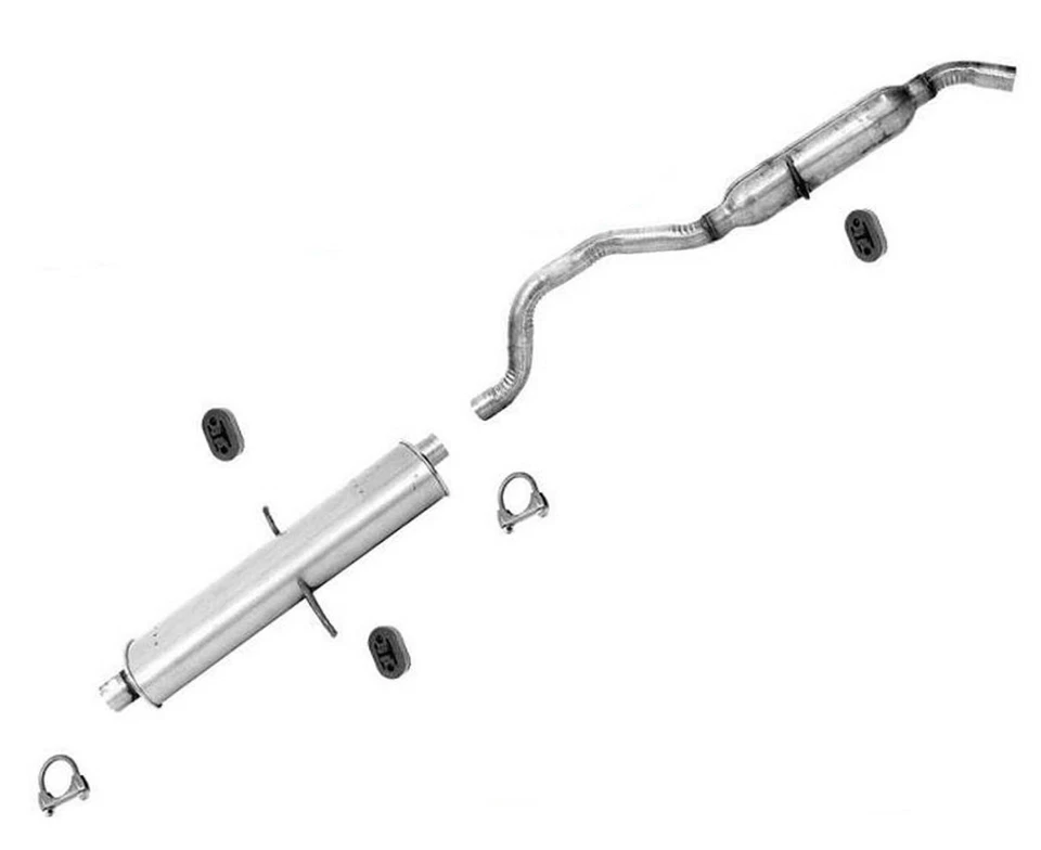 Silenciador y resonador de tubo de escape para Chrysler Town & Country 2004-2007 3,3 L 113 WB Foto 1 de 4