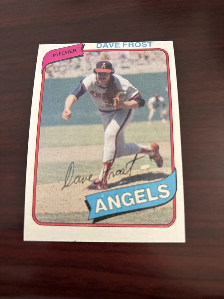1980 Topps - #423 Dave Frost (RC) California Angels Miscut - Image 1 of 1