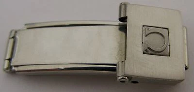 Omega folding bracelet buckle / clasp in s. steel ST 6168 466 mint condition - Изображение 1 из 4