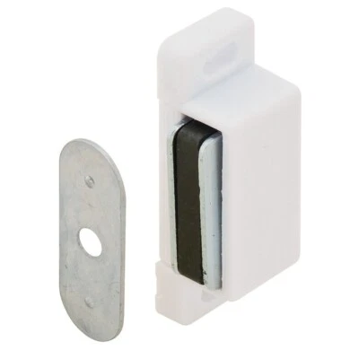 Hafele 246.28.700 白色塑料磁性卡扣,2.5 公斤拉 - 清仓 — 第 1/3 张图片