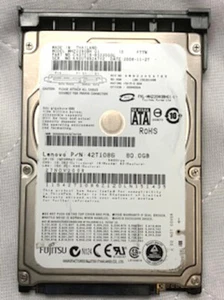 IBM Fujitsu Lenovo 39T2885 42T1086 MHZ2080BH 80GB 5400 RPM SATA Hard Drive - Picture 1 of 1