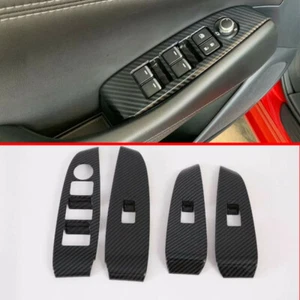 4X Door Window Lift Switch Panel Cover Trim For Mazda 6 Atenza 2019 2020 2021 - Picture 1 of 5