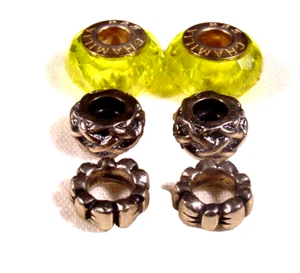 6 Sterling Silver Slider Pendant,charms Chamilia, Ideal for necklace or bracelet - Picture 1 of 3