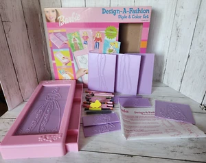 2001 Barbie Design-A-Fashion Style & Color Set Plates Impressions - Picture 1 of 7