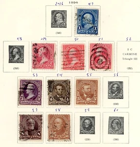 U.S. STAMP LOT ~ 247, 249-52, 253-255, 257-258 ~ USED - Picture 1 of 1