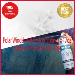Polar Windshield De-Icer Spray 2 x 17oz Melts Ice Frost & Snow Fast - Picture 1 of 9
