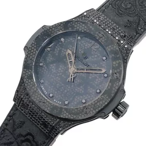 HUBLOT Big Bang Broydary All Black Diamond  watch women TO149997 - Picture 1 of 9