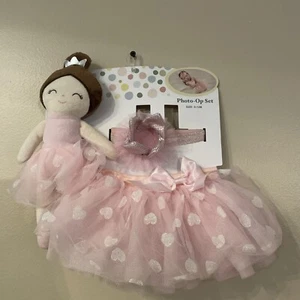 Neu mit Etikett Little Me Baby Mädchen 3-teiliges Tutu-Set Prinzessin Foto op, 0-12 Monate 91 - Bild 1 von 8