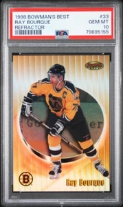 1998 Bowman's Best Ray Bourque Refractor /400 PSA 10 - Picture 1 of 2