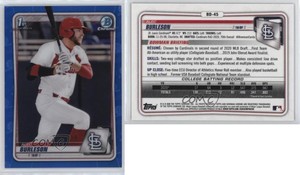 2020 Bowman Draft Chrome Blue Refractor /150 Alec Burleson #BD-45