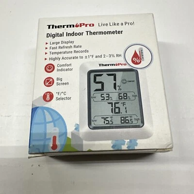 ThermoPro Digital LCD Indoor Thermometer TP50 Free Shipping - Image 1 of 4