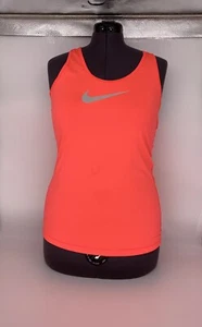 Nike Pro Dri-Fit Neon Pink Workout Tank Top Size Large For Women - Picture 1 of 8