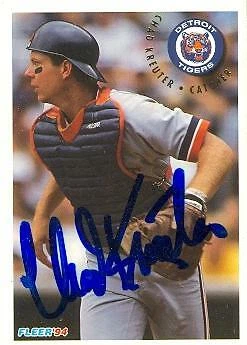 Chad Kreuter autographed Baseball Card (Detroit Tigers) 1994 Fleer #137 - Image 1 of 1