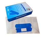100pcs Waterproof Band Aid Blue Metal Detectable Bandage For Wounds